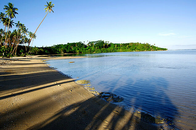 Private beach in Fiji
