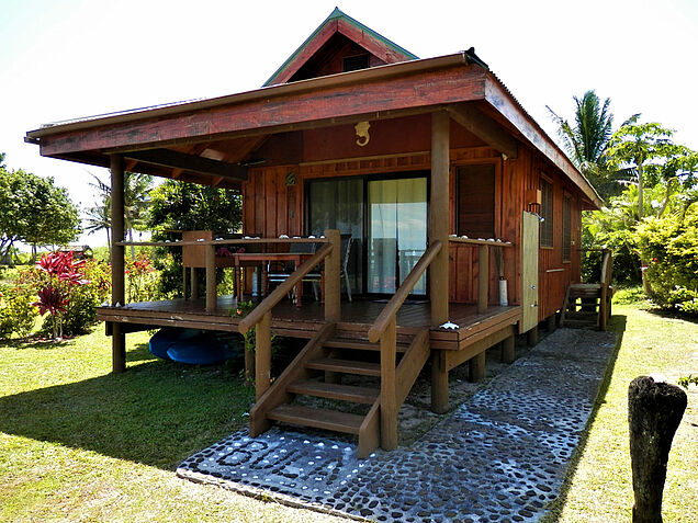Seahorse Bungalow front view with entrance